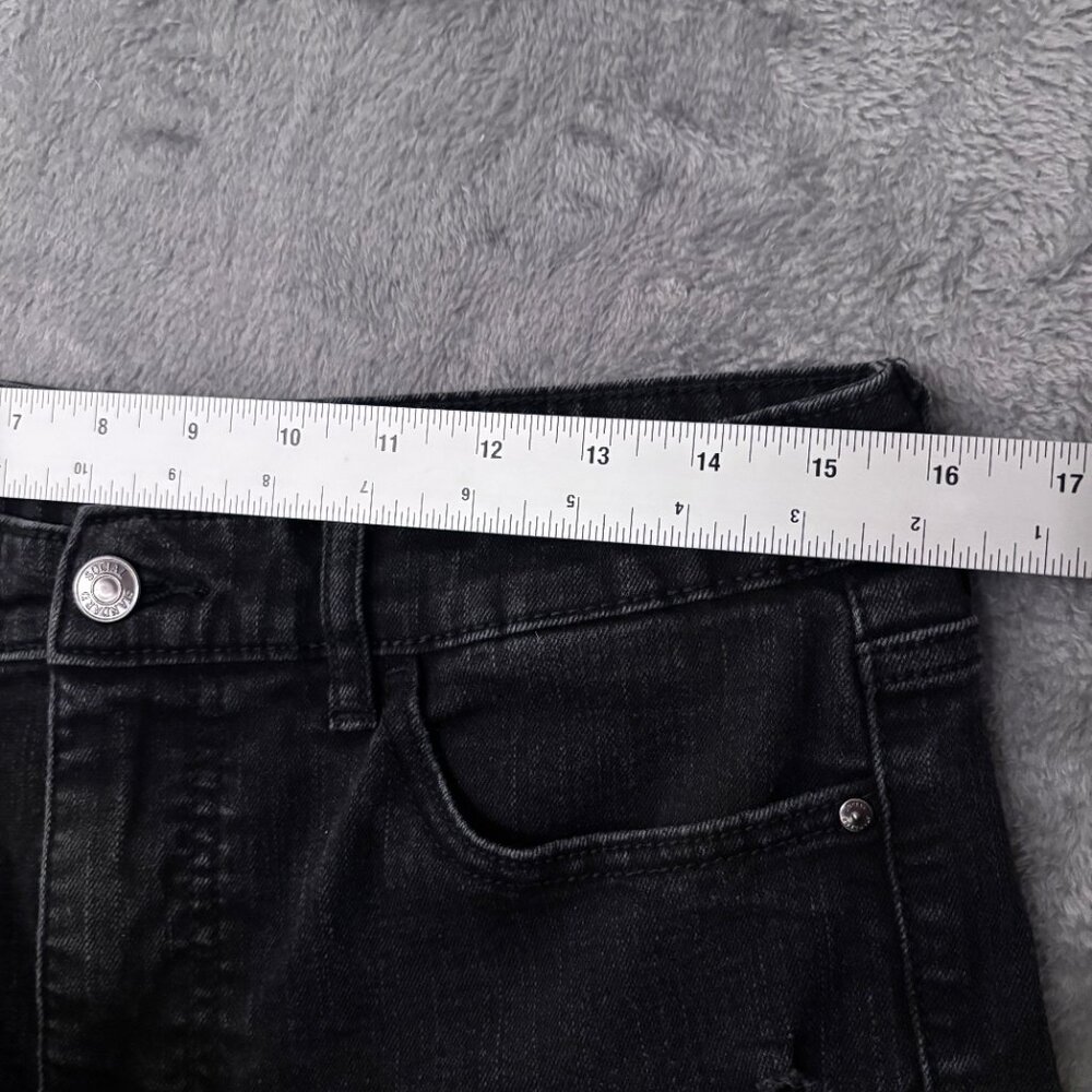 Social Standard Jeans Women’s Size 10 High Rise Crop Straight Black Denim - Picture 8 of 13
